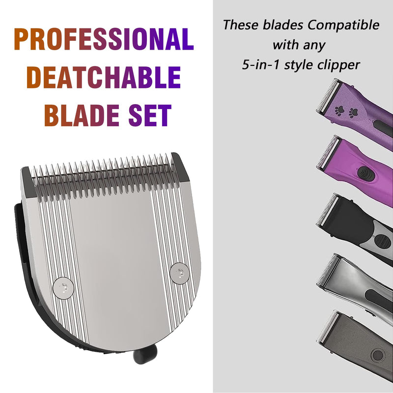 Adjustable 5-in-1 Fine Blade for Animals, Cutting Length 0.7-3 mm, Compatible with Wahl Arco, Bravura, Chromado, Creativa, Figura and Motion (3 Packs) 3 Packs