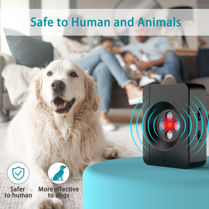 Ultrasonic Dog Bark Deterrent Devices, Anti Barking Device for Dogs, 3 Modes Stop Barking Neighbors Dog, Anti Dog Silencer for Indoor & Outdoor Use, Rechargeable & Long Range Bark Control
