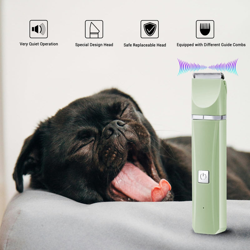 Dog Cat Hair Clippers Grooming Kit with Nail Grinder,4-in-1 Electric pet Clippers for Dogs,Low Noise USB Rechargeable Cordless for Dogs Cat,for Cats and Other Pets - PawsPlanet Australia