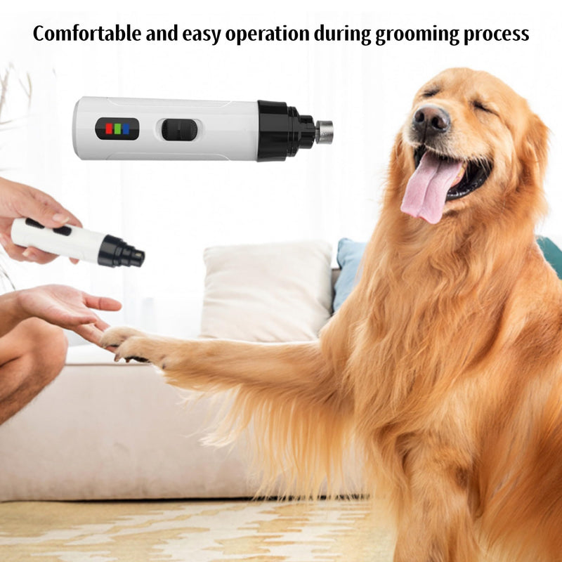 Silent Groom Pro Nail Grinder, 2025 New Dog Nail Trimmer, USB Rechargeable Pet Nail Grinder, Dog Nail Trimmers, Electric Dog Nail Clippers, Pet Paws Grooming Smoothing Tool (1 Set) 1 set - PawsPlanet Australia