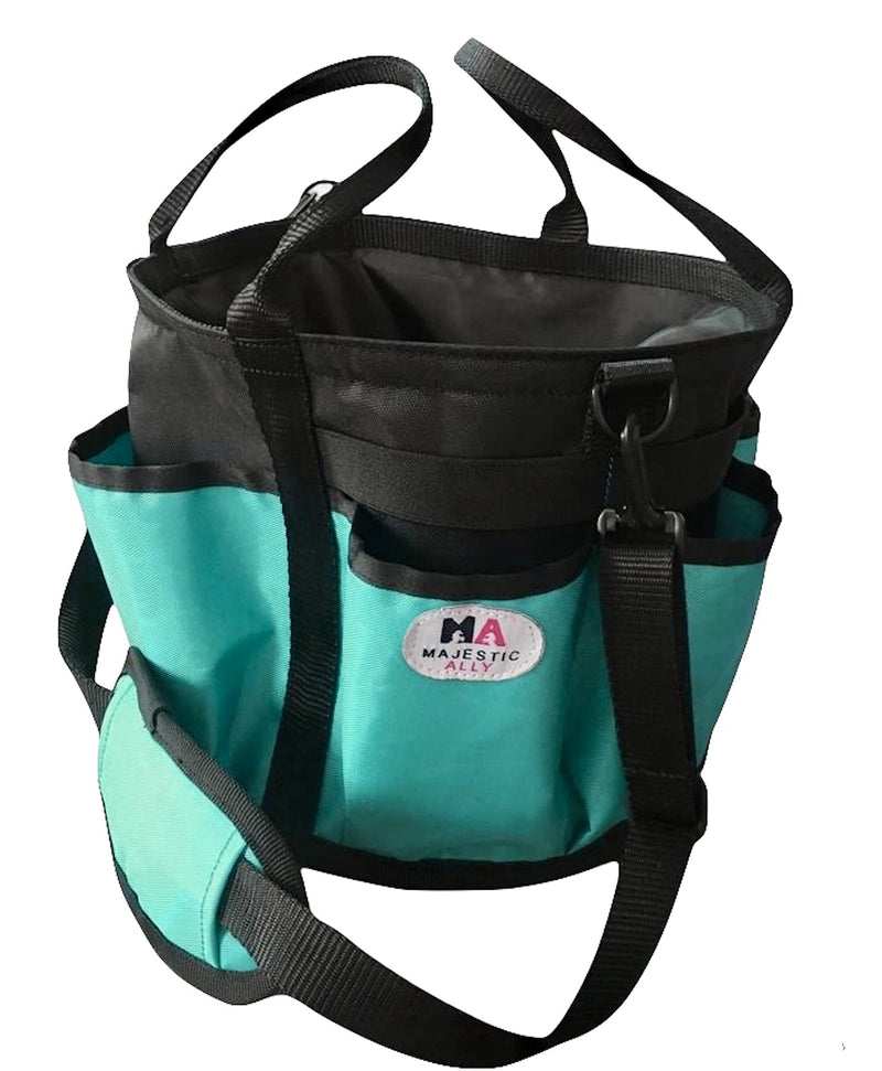 Majestic Ally horse Grooming Organizer Tote Bag Turquoise
