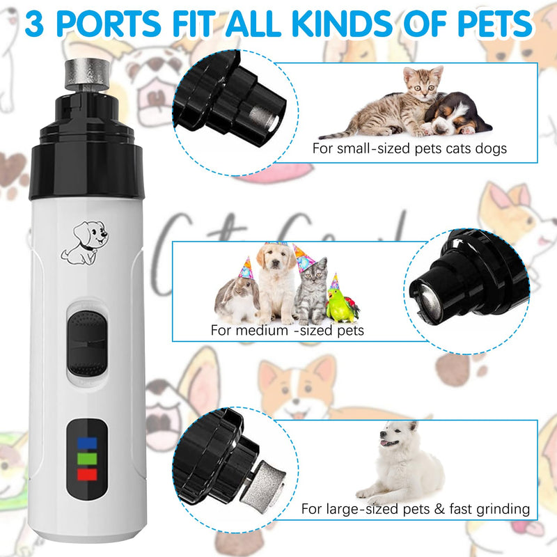 Silent Grind Pro for Dogs, Silent Grind Pro, Silent Grind Pro Dog Nail Trimmer, New Electric Dog Nail Clippers for Dog Nail Grinders Rechargeable, Super Quiet Dog Nail Grinder,Pet Paws Grooming Tool - PawsPlanet Australia