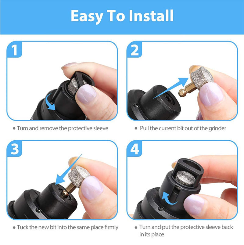 2025 New Electric Dog Nail Trimmers for Dog Nail Grinding, USB Rechargeable Pet Nail Clippers, Toenail Drill for Dogs, Puppy Nail File, Pet Paws Grooming Smoothing (1PC) 1PC