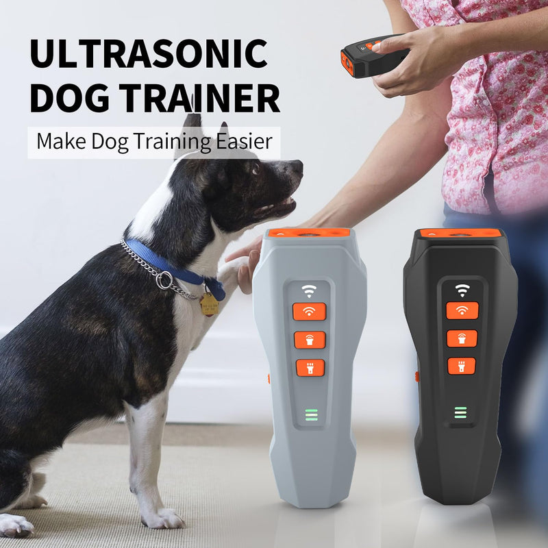 Dog Bark Deterrent Device-Ultrasonic Anti-Barking Devices, Up to 30FT Long Range &Rechargeable Bark Control-Safe for Dogs Training-Indoor & Outdoor,Alternative to Collars and Bark Collars (Black) black - PawsPlanet Australia