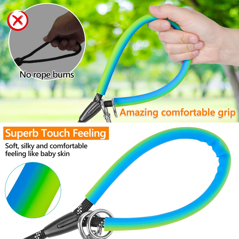 NTR Long Dog Leash, 15FT Recall Training Lead, with 2 Swivel Hooks, Reflective Threads and Soft Rubber Handle, Puppy Leash for Walking, Hunting, Camping for Small Medium and Large Dogs-Pink 15ft*3/8" Pink - PawsPlanet Australia
