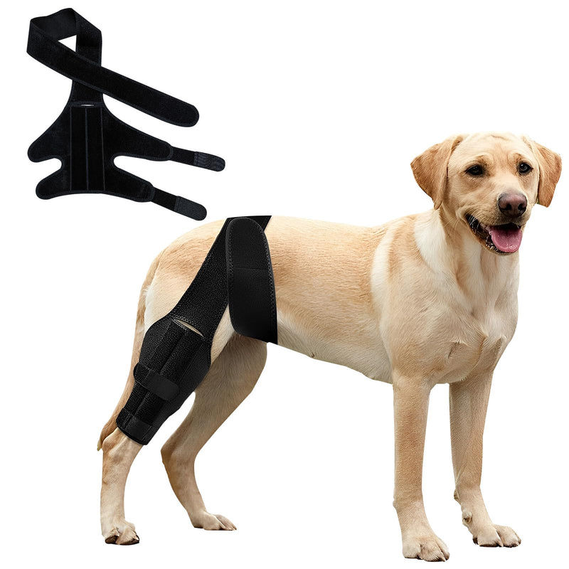 Dog Knee Brace for Torn Acl Hind Leg, Adjustable Dog Hip Support for Luxating Patella, Dog Leg Braces for Back Front Leg with Side Stabilizers (S(4.7-8.9IN)) S(4.7-8.9IN)