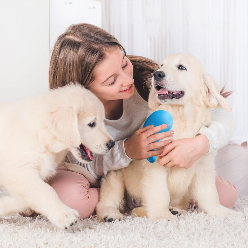 Puppy Brush for Small Dogs Portable,Dog Brush for Small Dogs Gentle, Reduces Shedding & Tangles,For Cavapoo, Yorkies, Pomeranians, Shih Tzu, Bichon Frise,Blue - PawsPlanet Australia