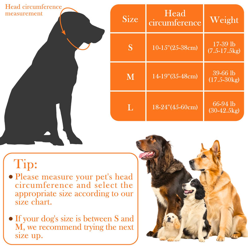 Dog Ear Protectors, Ear Defenders Adjustable Noise Anxiety Protection Comfortable Head Wrap Pet Supplies for Bath Grooming Thunder Firework (M M