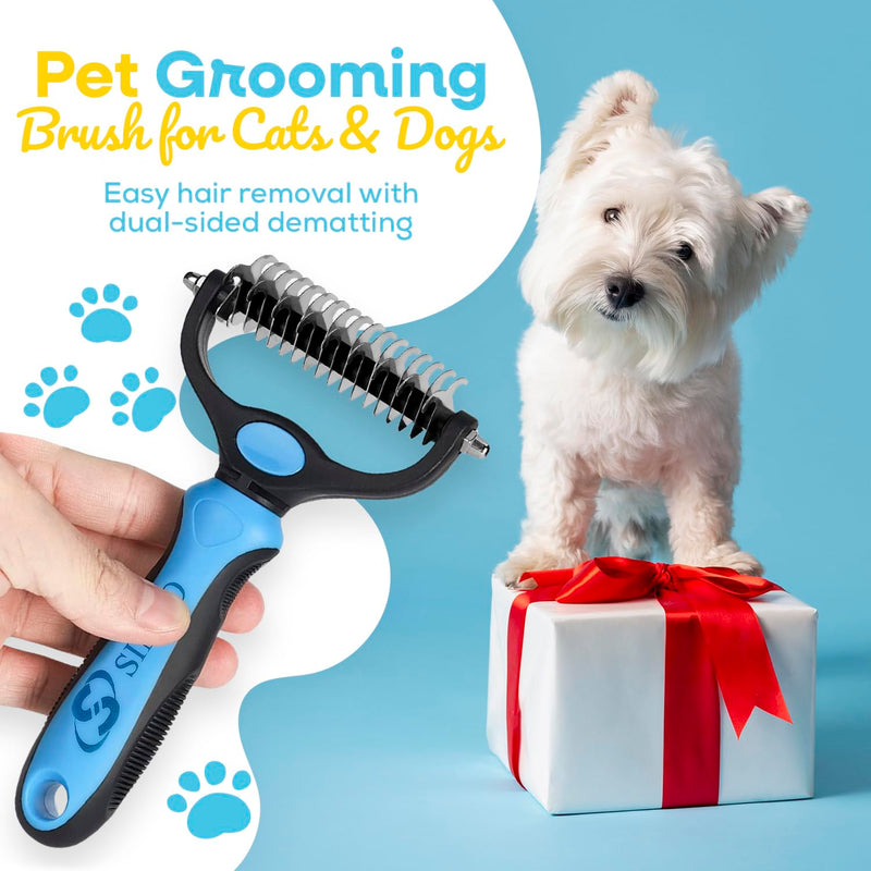 Sinko Undercoat Rake for Dogs, Undercoat Brush for Dogs, Dog Rake Brush for Shedding, Double Coat Dog Brush, Undercoat Brush for Cats, Dog Undercoat Brush Deshedding, Cat Undercoat Brush (Brush only) Brush only - PawsPlanet Australia