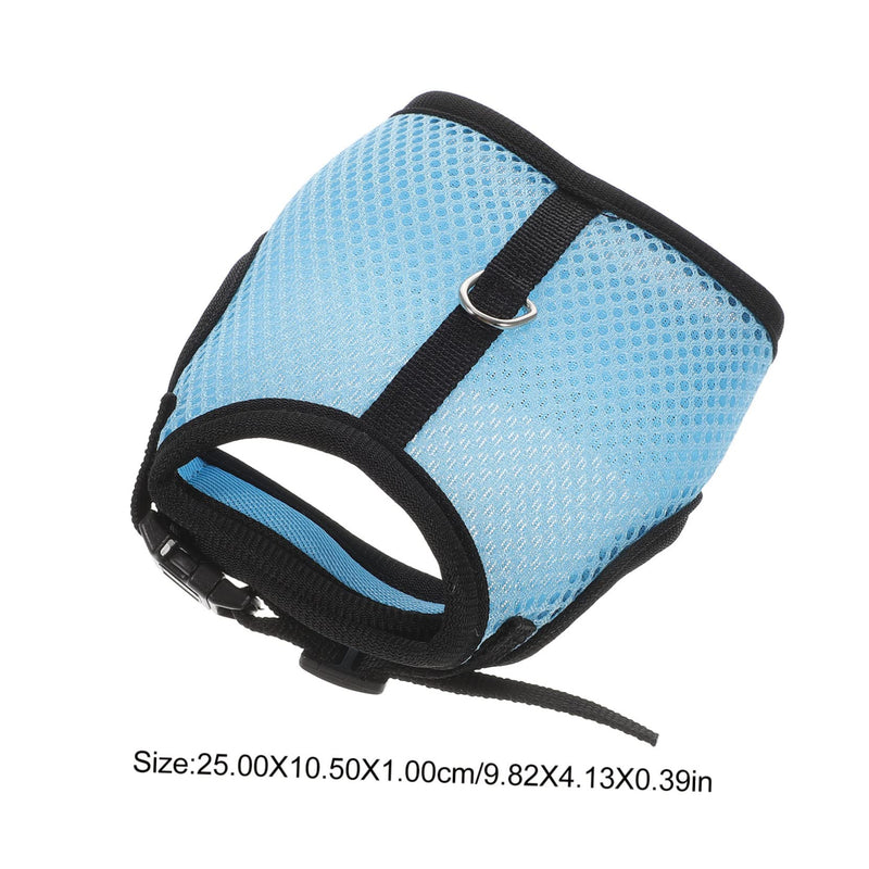 2 Sets Guinea Pig Clothes Pet Guinea Pig Harness Soft Mesh Rabbit Rat and Leash Harness Leash Vest Rat Clothes Hamster Vest Ropes Little Pet Accessories Net 25x10.5x1cmx2pcs Bluex2pcs - PawsPlanet Australia