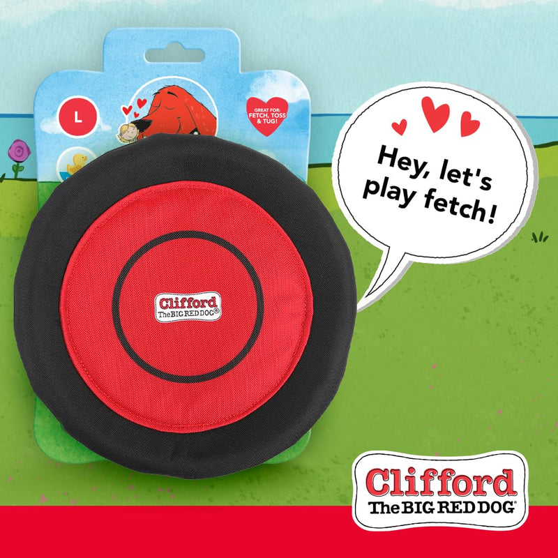 Clifford® Sliding Flyer Dog Frisbee | 10.5" Durable Nylon Frisbee Dog Toy for Large Dogs | Strong, Stimulating, Floating Outdoor Dog Toys - PawsPlanet Australia
