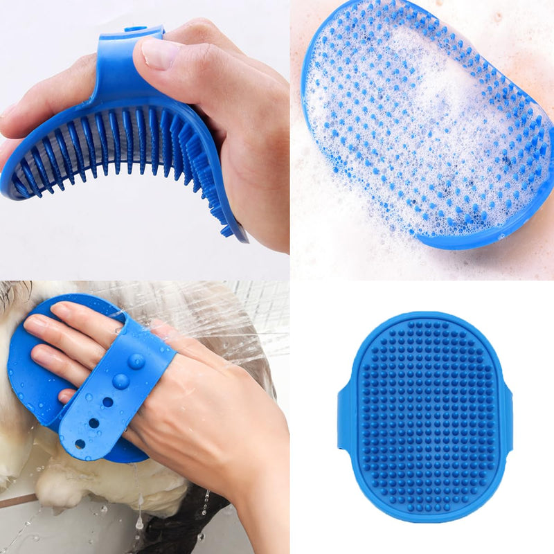 10PCS Cat&Dog Grooming Brush Kit,Self-Cleaning Grooming Brush Removes Loose Hair，Pet bath brush,Bath Massage Glove Brush, Nail Clipper, Flea Comb 10PCS - PawsPlanet Australia