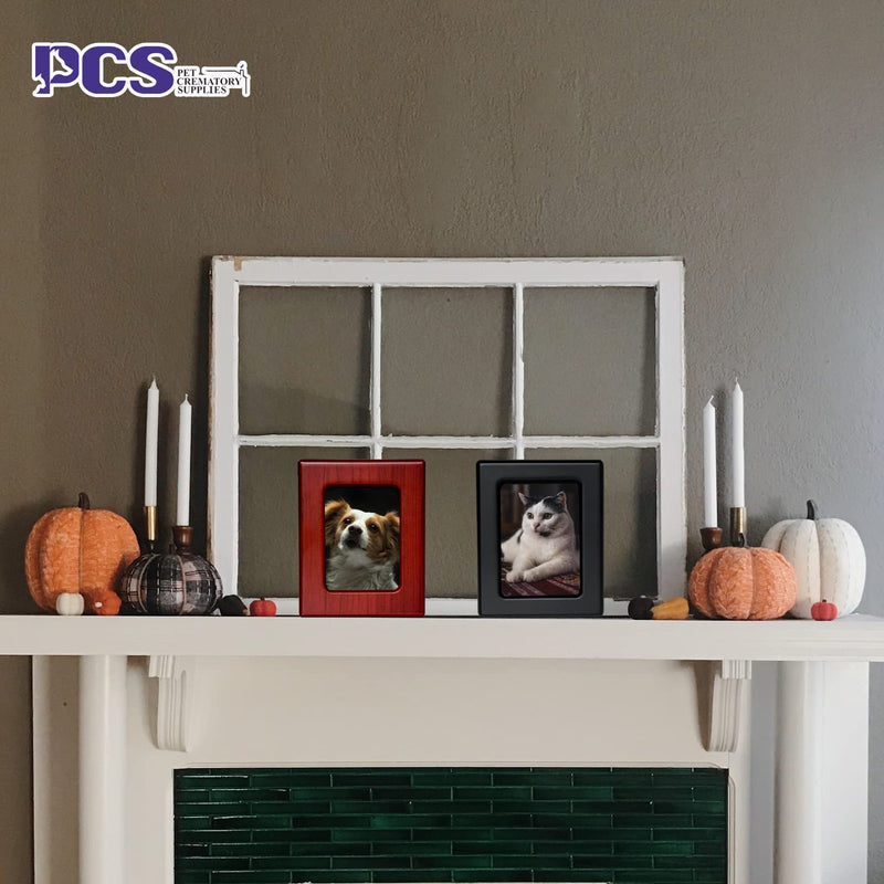 PCS Pet Urns for Cats, Cat Photo Urn, Cat Urn for Ashes, Urns for Cat Ashes, Pet Cremation Box Black-Small S(0-25lbs) - PawsPlanet Australia