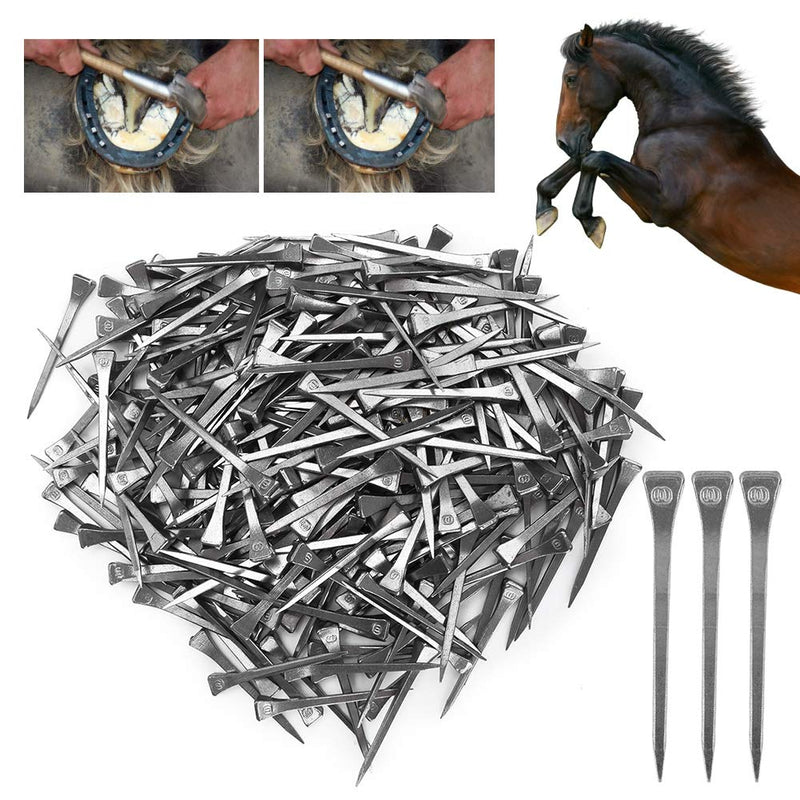Horseshoe Nail, 250 Pcs E6 Horseshoe Nail Steel Hoof Peg Securing Firmly Horse Tool Accessory
