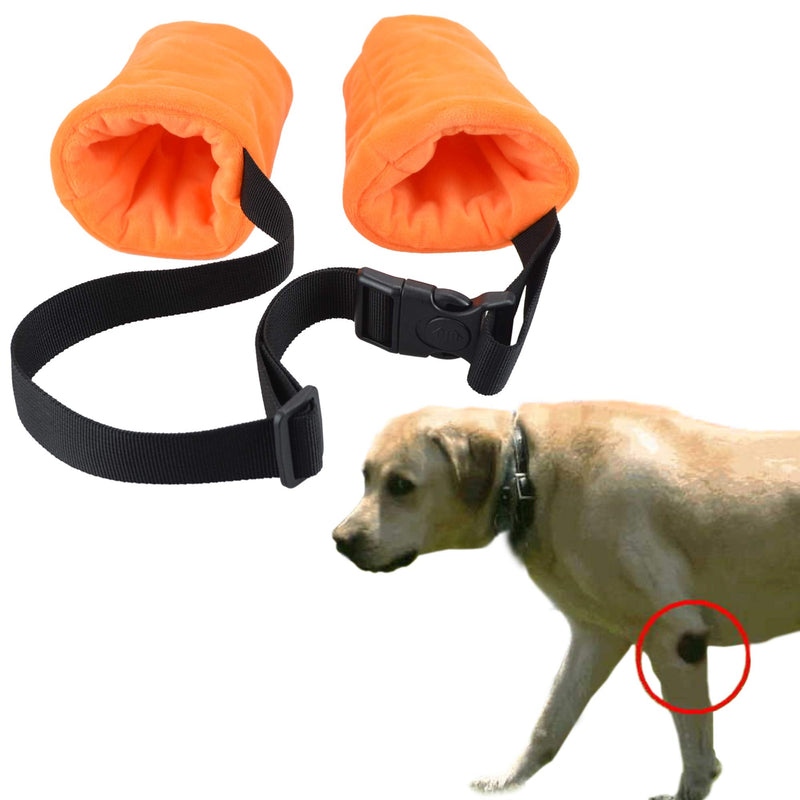 Dog Elbow Protector Fleece Elbow Sleeves with Cotton Pad for Dogs Prevent Injury (Small) Small