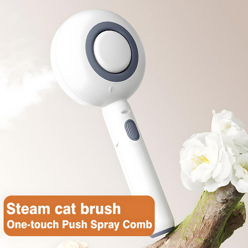 Cat Steam Brush for Shedding Steamy Cat Dog Grooming Brush Steamy Steam Pet Brush for Cat Pet Hair Removal Comb with Water Tank Suitable for long/short haired animals (Purple) Purple - PawsPlanet Australia