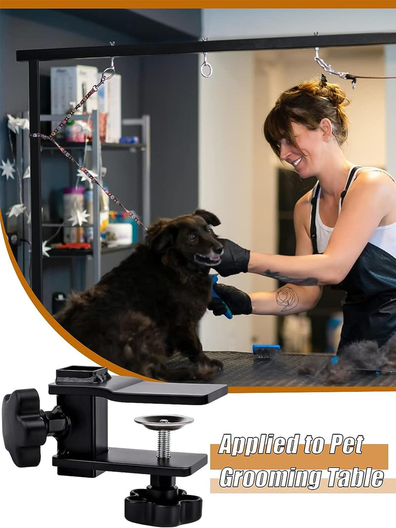 Kalolary Grooming Table Arm Clamps,Grooming Table Arm Clamps, Adjustable Replacement Aid Clamps to Attach Grooming Arms to Tables Accessories - PawsPlanet Australia
