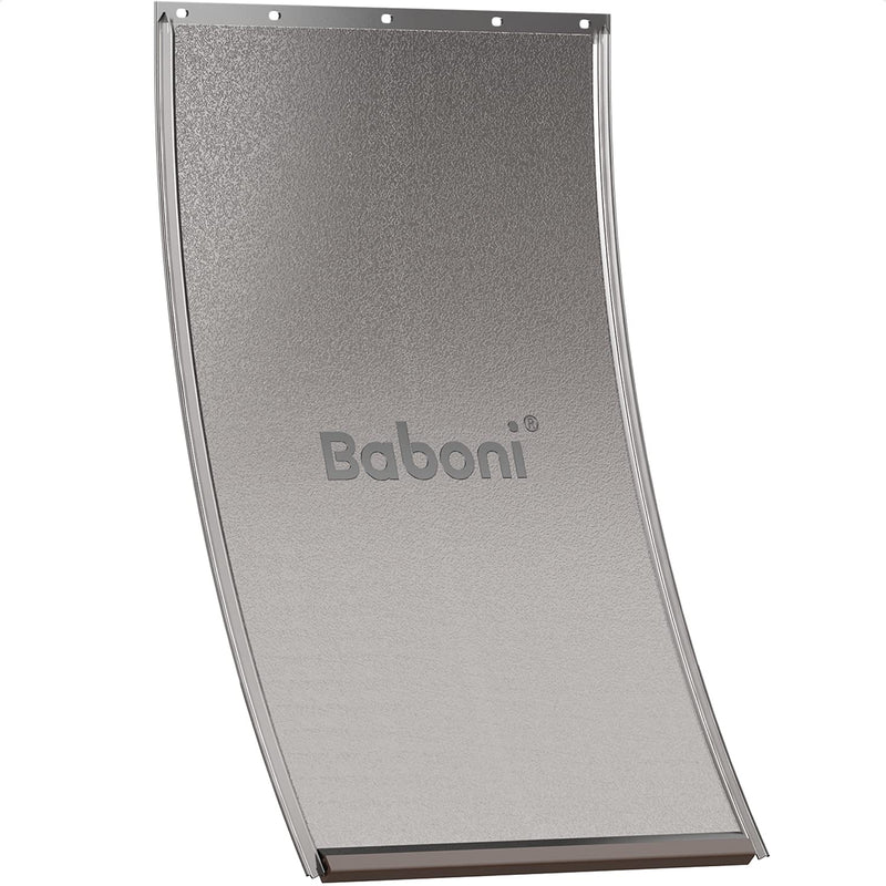 Baboni Replacement Flap for Dog and Cat Doors Including Screws, Large(10 1/8 in x 16 7/8 in) Brown Magnetic Strip(only for Baboni Metal Dog Door) Large(Pack of 1) - PawsPlanet Australia