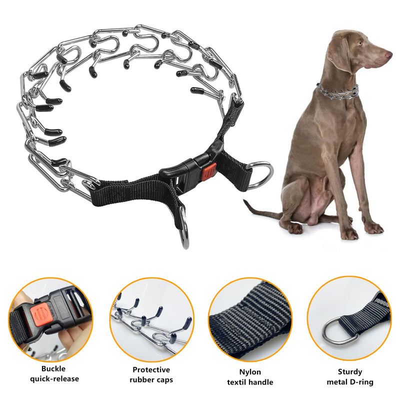 Dog No Pull Collar, Martingale Collar for Large Medium Small Dogs (XL (Neck:20''-23'' Weight Around:90 lbs)) XL (Neck: 20"-23'' Weight: Around 90 lbs) - PawsPlanet Australia