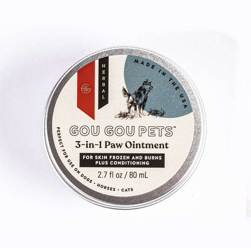 3-in-1 Paw Ointment Holistic Natural Derived Herbal for Dogs, Cats, Horses: Conditioning & Moisturizing for Extreme Heat & Cold Causing Frozen & Burned Paws - Made in USA - 2 oz