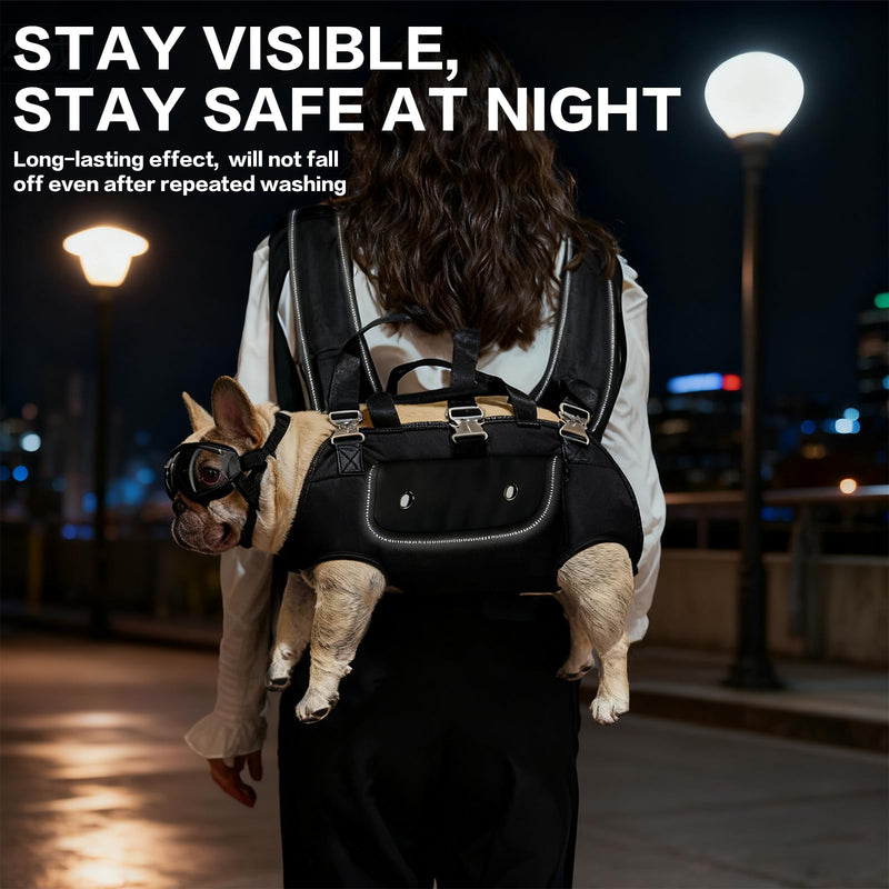 Dog Backpack Carrier for Dogs - Dog Carrier Backpack, Adjustable Padded Breathable Straps for Dogs, Disabled, Joint Injuries, Arthritis (18–30 lbs) - PawsPlanet Australia