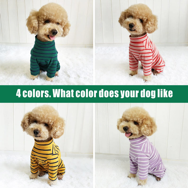 Dog Surgery Recovery Suit,Pet Recovery Shirt Cone E-Collar Alternative Pet Vest for Abdominal Wounds Medical Dog Bodysuit with Legs for Female Male Small Medium Dogs Cats (M, Green) M