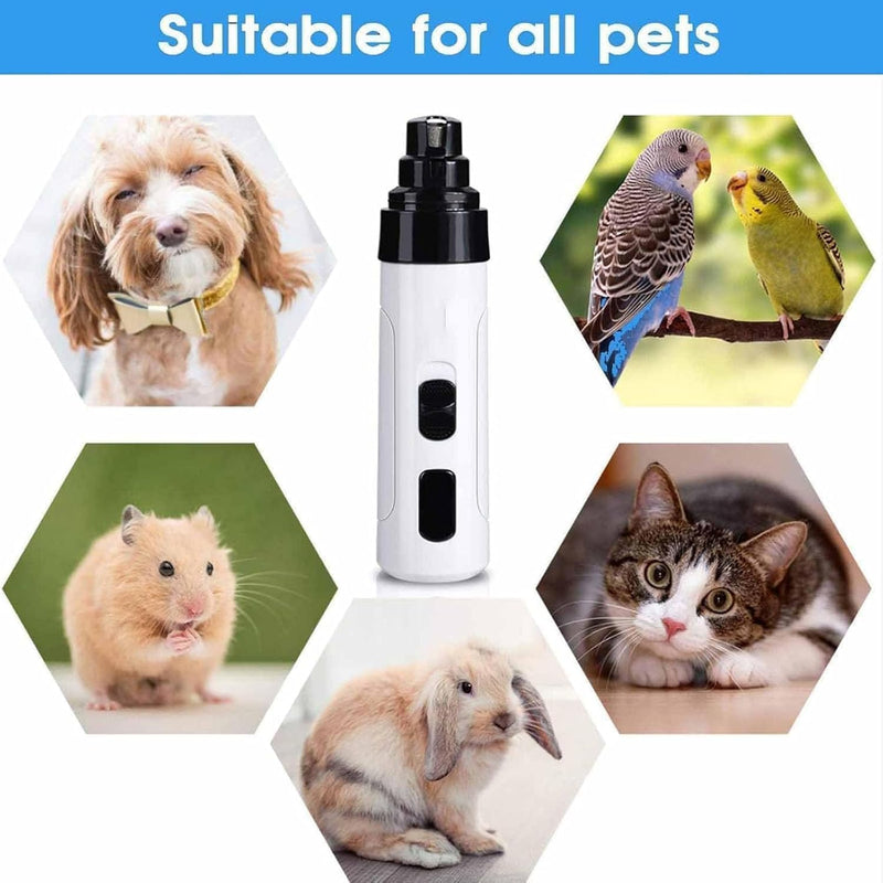 Silent Groom Pro Nail Grinder: Silent Groom Pro for Dogs and Cats, Pet Paws Grooming Smoothing Tool, USB Rechargeable Pet Nail Grinder with Replacement Grinding Heads - PawsPlanet Australia