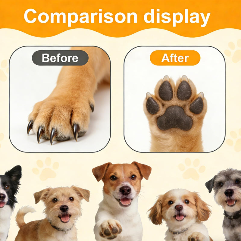 Dog Nail File Scratch Board Pad, Wooden Handicraft Scratch Pad for Cat & Dog Nails with 8PCS Replaceable Filing Disc Sandpaper, Professional Pet Nails Clipper Cat Nails Trimmer and Dog
