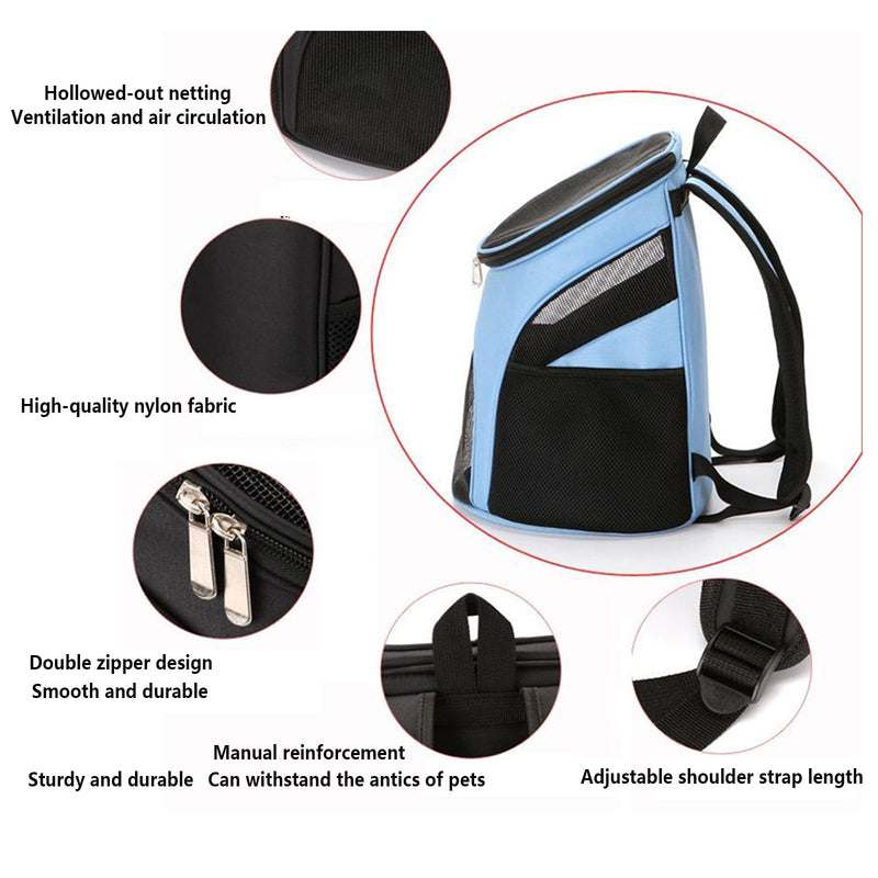 pet Backpack for Small Dogs.Cat and Dog Backpack .Four Sided Mesh Vents, Comfortable Pet Backpack for Small Pets, Easier to Travel, Walk and Engage in Outdoor Activities with Your pet - PawsPlanet Australia