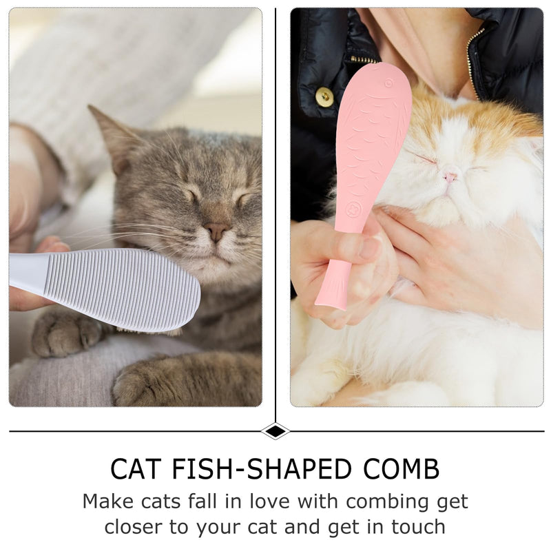 POPETPOP 2pcs Cat Tongue Comb Kittycorn Cat Hairbrushes Cat Deshedding Tool Cat Nurturing Brush Dog Slicker Brush Cat Comb Brush Cat Grooming Comb Cat Comb Cats Abs Dog Hair Comb 20X6X0.5CM As Shown - PawsPlanet Australia