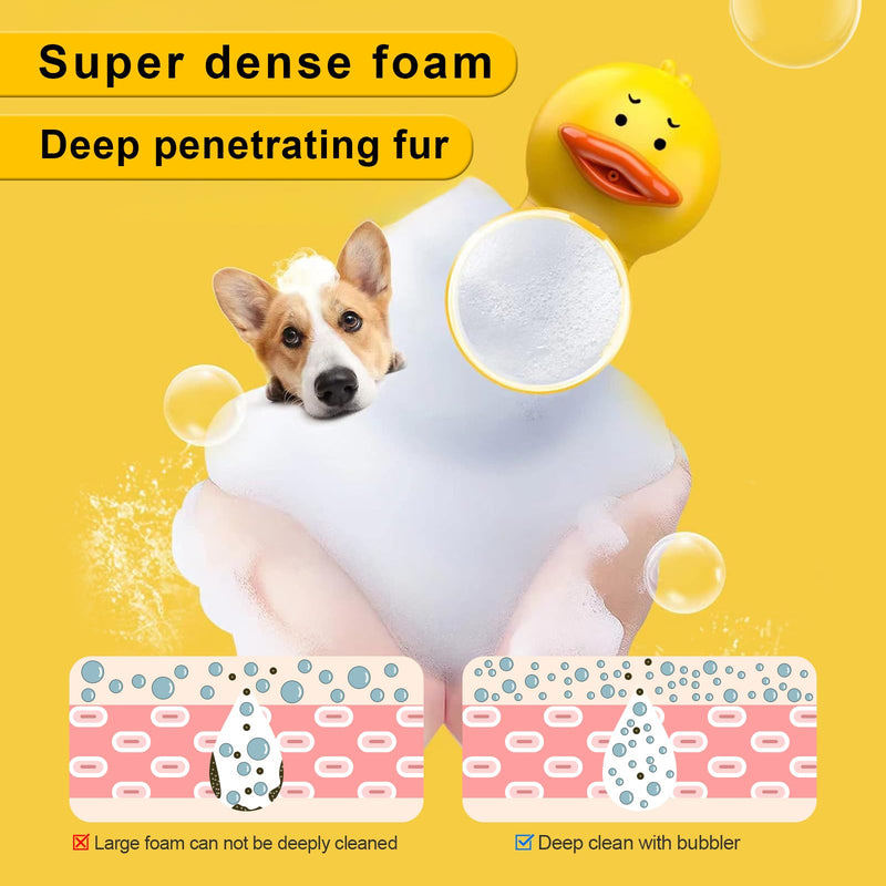 Electric Dog Shampoo Dispenser Dog Shampoo Sprayer Duck Shampoo Foamer for Pet, Foaming Soap Dispenser for Bathtub, Kitchen Sink Cleaning - PawsPlanet Australia