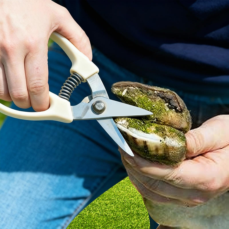 Goat Hoof Trimmers - Professional Trimmer with SK5 High Carbon Steel Blades for Sheep, Alpaca, Lamb, Pig Hooves & Gardening Pruning, Safety Lock & Non-Slip Grip