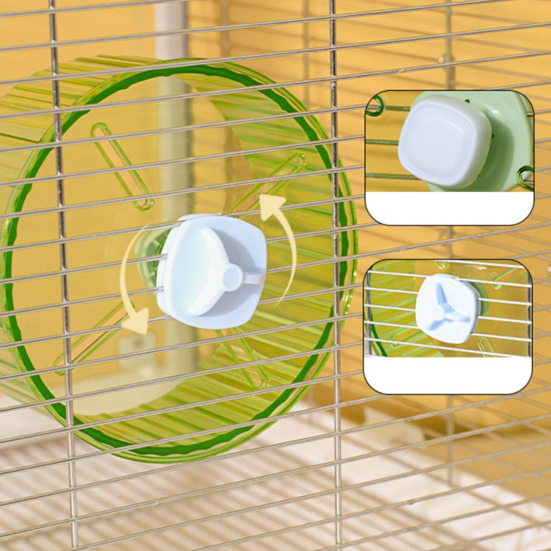 6.8-inch Parrot Silent Running Wheel, Parrot Exercise Wheel, Birds, Parrots, Turtles, Hamsters, Small Animal Quiet Running Wheel (Green) - PawsPlanet Australia