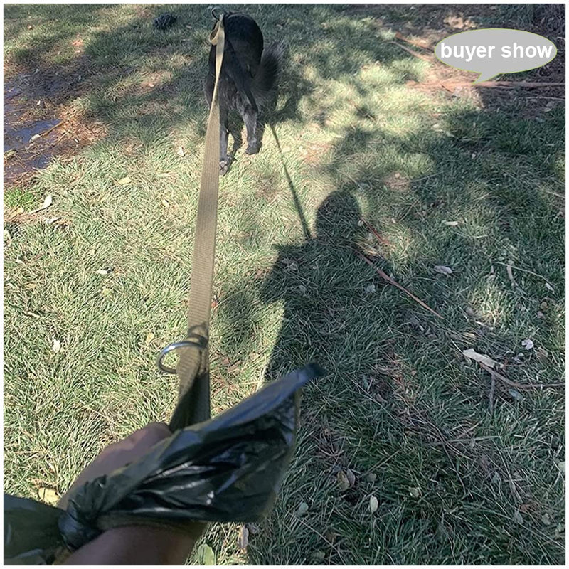 Hoanan 8ft Double Handle Traffic Dog Leash, Heavy Duty Tactical Dog Leash, Thick Nylon Dog Training Leash with 2 Traffic Control Handle for Medium Large Breed Dogs coyote brown - PawsPlanet Australia