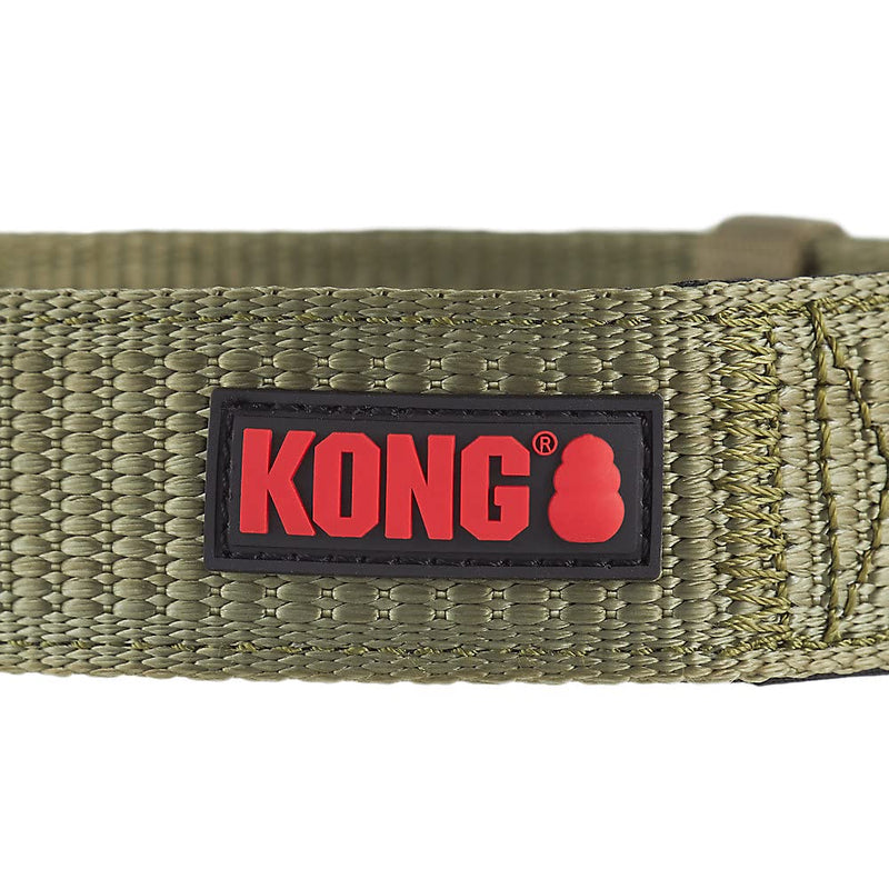 KONG Max HD Ultra Durable Neoprene Padded Dog Collar (Medium, Green) - PawsPlanet Australia