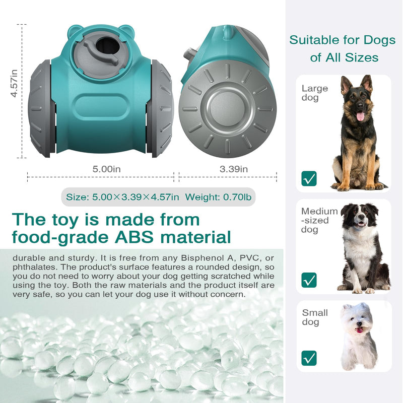 Zamzam Interactive Dog Treat Dispenser Toy with Slow Feeding Enriching Play, Food Dispensing Dog Toy Enrichment Puzzle for Small, Medium, or Large Breeds, Heavy-Duty ABS Plastic - PawsPlanet Australia