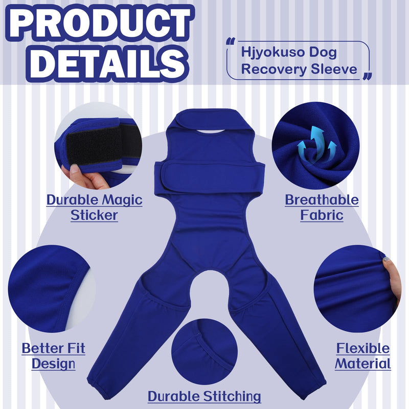 Recovery Suit For Dogs - Leg Surgery Recovery Suit, Lick Sleeve To Prevent Licking Bite, Avoids Wound Infection - XL Blue