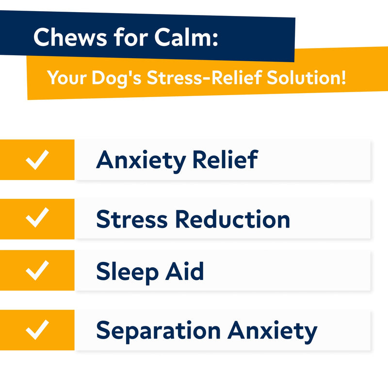 Hemp Calming Chews for Dogs - Dog Calming Treats - Anxiety Relief Treats - Dog Calming Chews - Stress - Sleep Calming Aid - Health & Wellness Supplements for Dog Separation Barking - 60 Treats 60Ct (Bacon) (CALMING) Hemp Chews