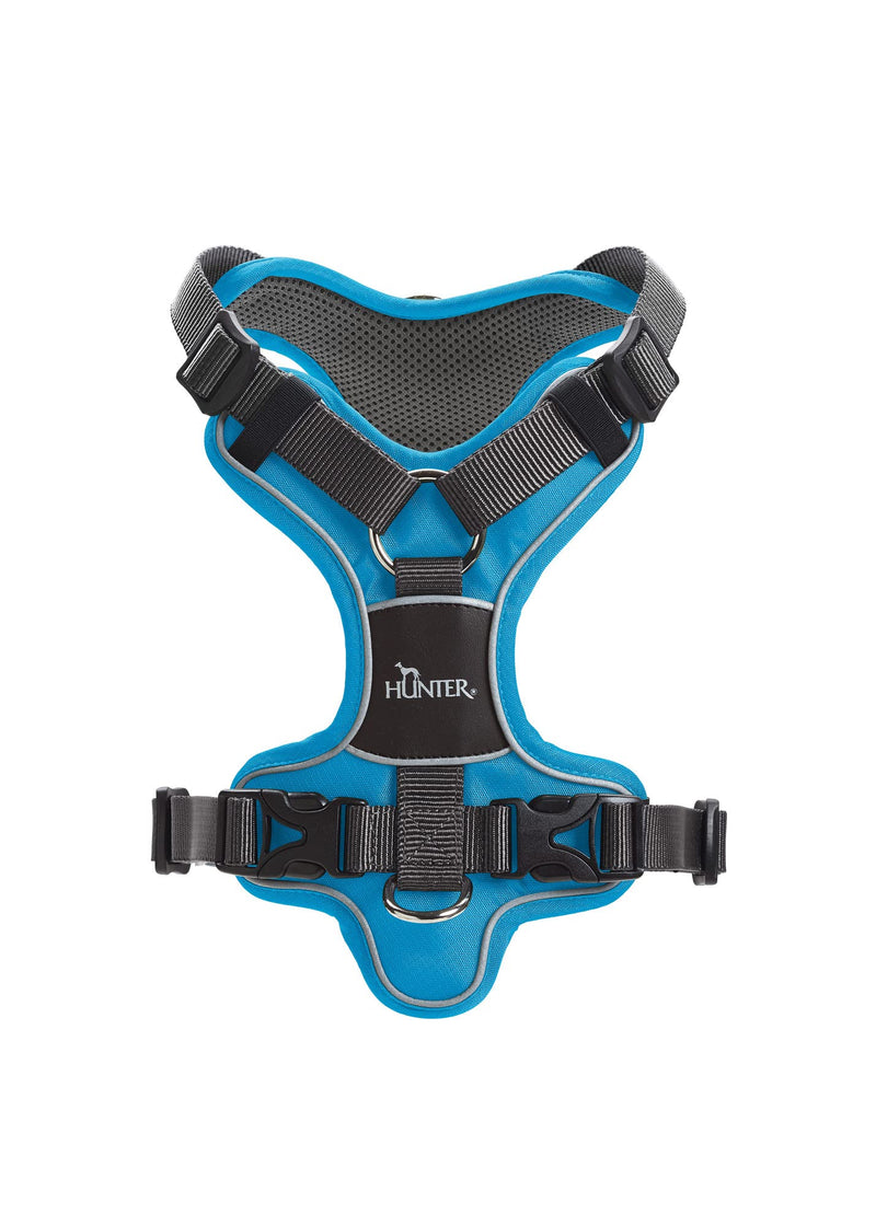 HUNTER Divo Dog Harness, M, 56-73 cm, Light Blue/Grey