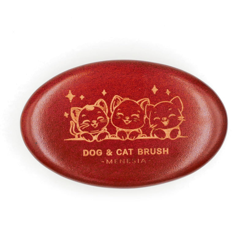 Bamboo Bristle Cushion Brush for Cat & Dog Hair - Bamboo Pet Scalp Massager - Kitty & Puppy Hair Grooming Brush Comb (Brown) cat and dog - PawsPlanet Australia