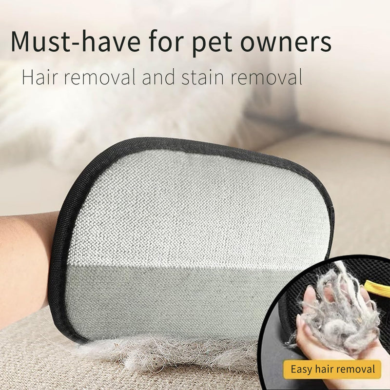 2-Pack Pet Hair Removal Glove, Five-Finger Static pet Hair Gloves, Reusable cat and Dog pet Hair Removal Tools - PawsPlanet Australia