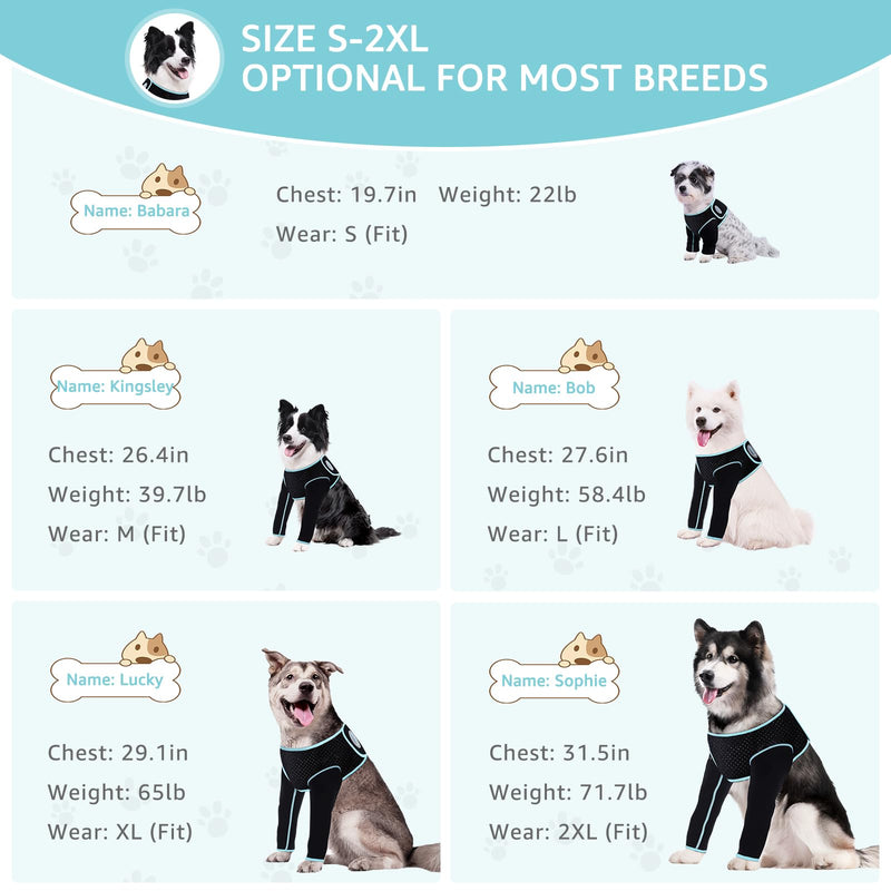Recovery Sleeve for Dogs, Both Front Legs Protection After Surgery, Dog Leg Sleeve to Stop Licking, Bite and Keep Dry, Waterproof Abrasion Resistant Dog Recovery Sleeve (XXL) - PawsPlanet Australia