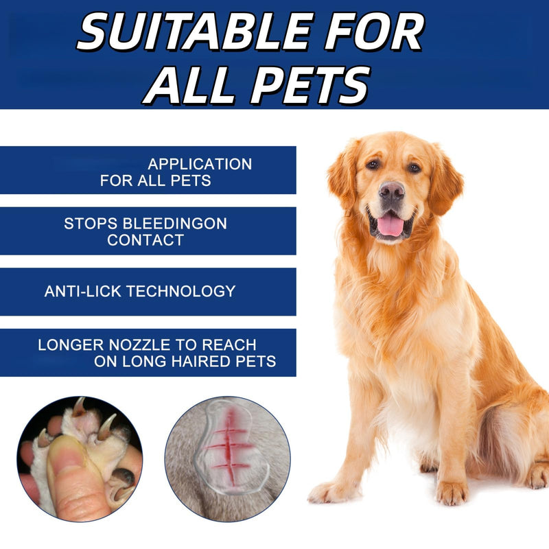 Wound Care Gel for Dogs and Cats, Liquid Gel for Pets, Pet Skin Care Gel for Cleaning and Care of Wound Areas, Wound Ointment for Puppies, Waterproof Gel for Protection, Promotes Wound Healing