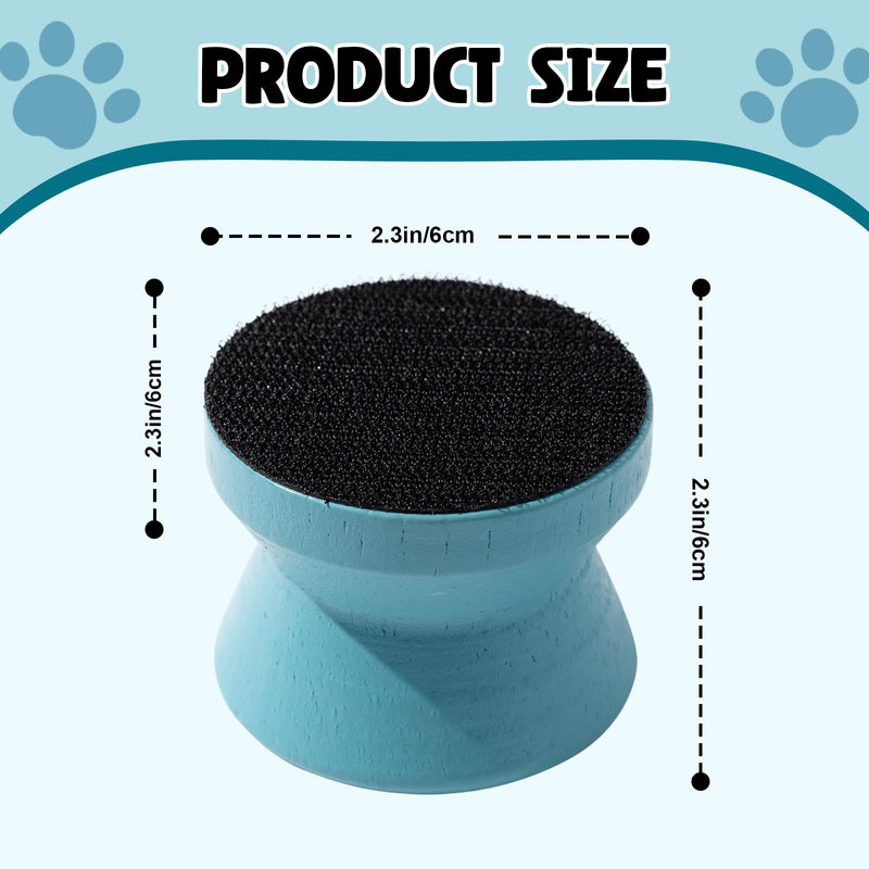 Dog Nail File with 4pcs Replaceable Sandpaper Portable Dog Nail Scratch Board Small Dog Nail File Wood Dog Nail Scratch Pad for Puppy Grinding Claw Blue - PawsPlanet Australia