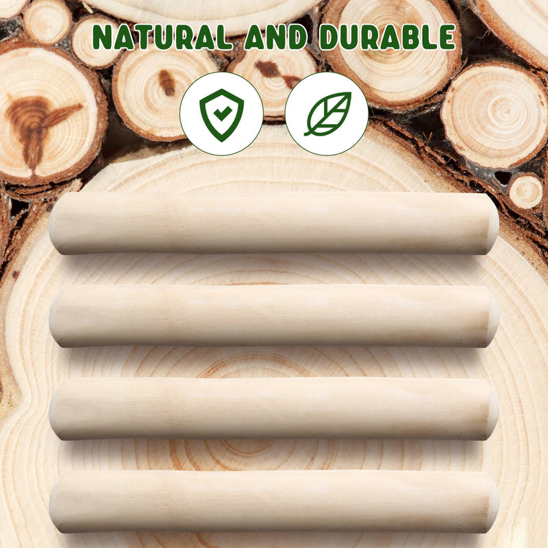 4 Pieces Coffee Wood Stick for Dogs Healthy Dog Chew Sticks Long Lasting Wood Chews for Dogs Natural Wood Bones for Dogs Wooden Aggressive Chewers for Dogs for Pet Dog Teeth Training - PawsPlanet Australia