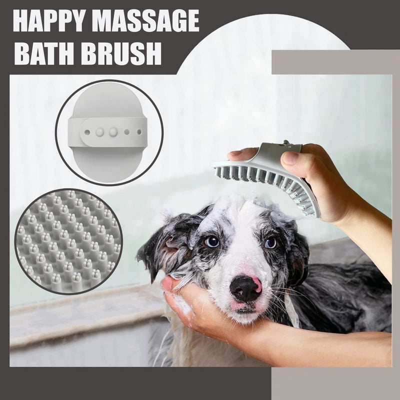 5PCS Grooming Kit for Dog,Puppy- Deshedding & Slicker Brush for Short-Haired Pets, Flea Comb and Grooming Comb Set Grey C-Grey 5 Kits - PawsPlanet Australia