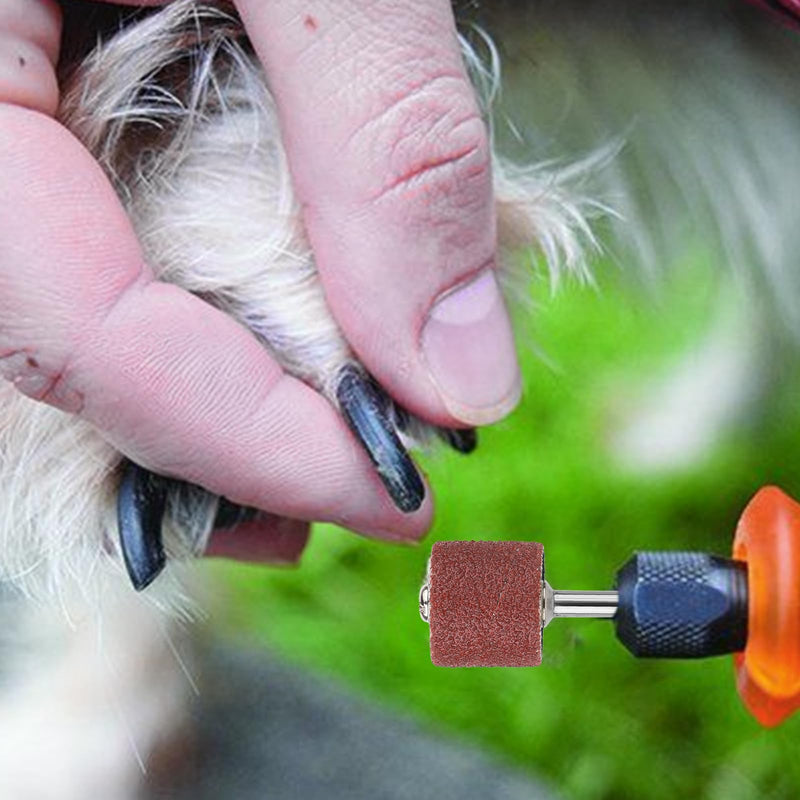 26 Pack Pet Nail Grinder Replacement Kit Sanding Drum Set with Grit Sanding Bands Dog Nail Smoother Dog Claw Care Pet Claw Grooming Supplies, 2 Sizes 1/2 Inch 120 Grit /0.31 inches 80 Grit - PawsPlanet Australia