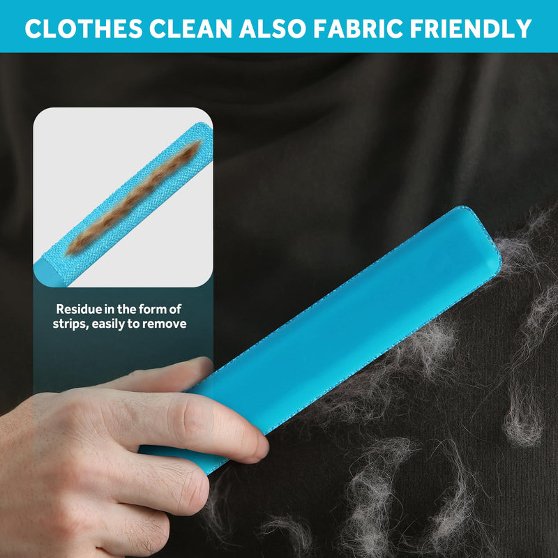 2-in-1 Pet Hair Remover Roller & Brush - Furniture Carpet Rake and Silicone Pet Grooming Brush with Extendable Handle, Adhesive Hook for Easy Storage | Dog Cat Hair Removal Tool for Home Car Cleaning - PawsPlanet Australia