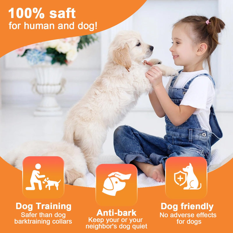 Dog Bark Deterrent Device,Anti-Barking Device,Up to 15Ft Long Range & Rechargeable Bark Control,Stop Barking Dog Devices,Safe for Dogs Training,Indoor & Outdoor(Black) Black