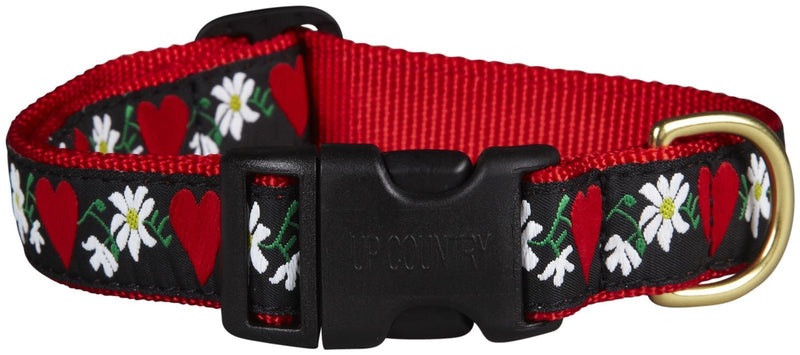 Up Country Hearts & Flowers Dog Collar - Small - PawsPlanet Australia